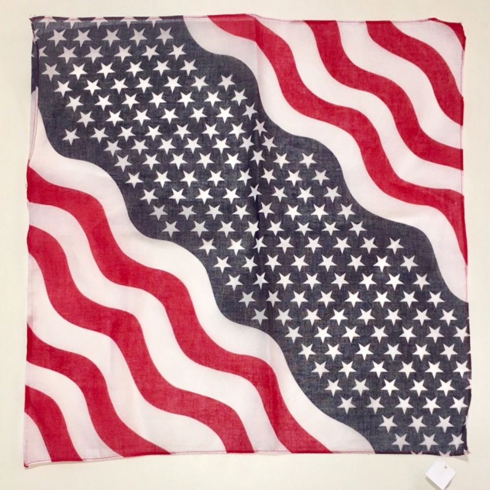 3 American Flag Bandannas